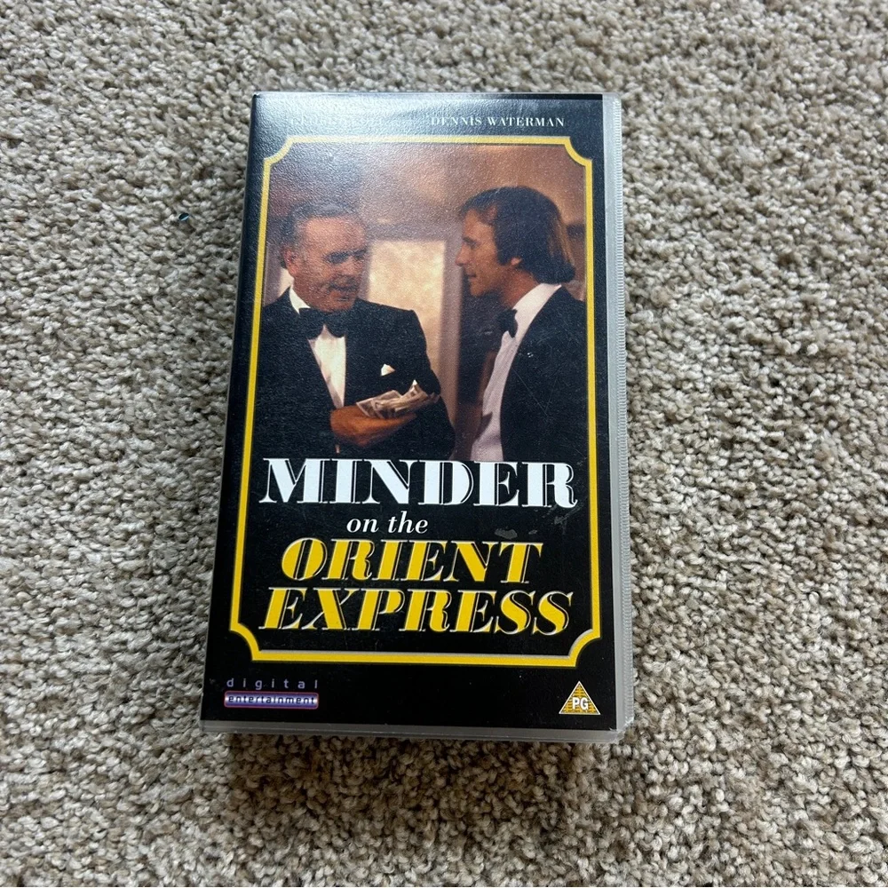 Minder the Orient Express VHS Tape Dennis Waterman Mystery Drama Vintage Video